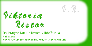 viktoria nistor business card